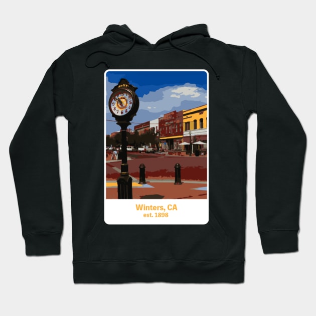 Winters Clock Tower Hoodie by rikabird17